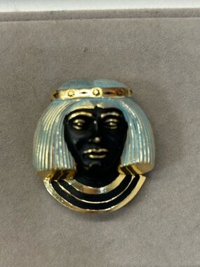 Vintage large Egyptian Revival brooch